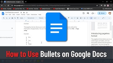 How to Use Bullets on Google Docs (Guide)