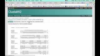 Align multiple DNA sequences CLUSTALW Profile