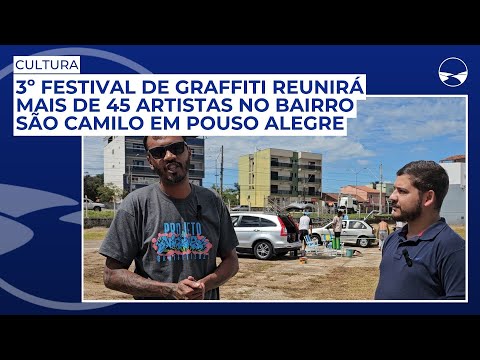 3º Festival de Graffiti reunirá mais de 45 artistas no bairro São Camilo em Pouso Alegre