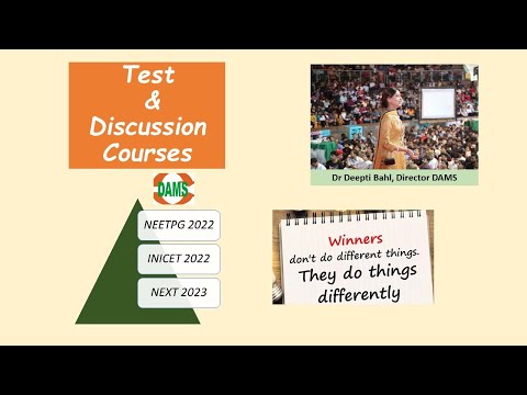 Utilizing DAMS Test & Discussion for NEETPG Preparation | Strategy & Tips ||  Dr Deepti Bahl