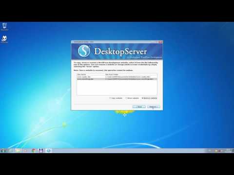 DesktopServer : การลบเว็บไซต์