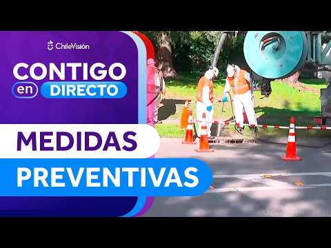DUE TO HEAVY RAIN: Measures reinforced ahead of new frontal system in Vitacura - Contigo en Directo