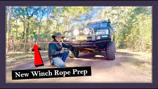 How To  Tension A New Winch Rope.