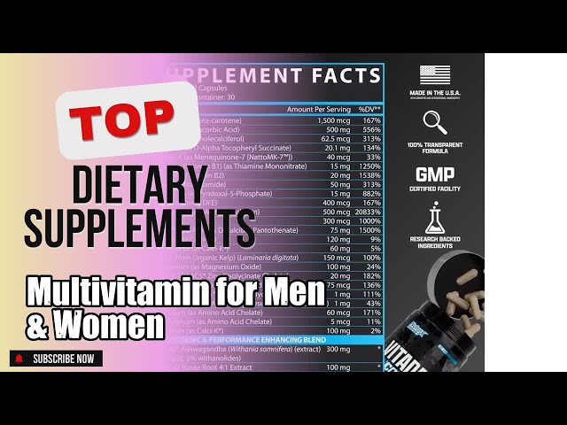 Top 5 Dietary Supplements about Multivitamin for Men & Women Top-rated of NOW