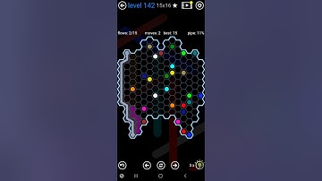 How To Solve Flow Free Hexes Inkblot Pack Level 142 15x16 Board Walk Through Solution Walkthrough