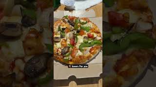 Pizza garlic bread chocolava cake 😍 #kanpur #food #pizza #techbygarima #fyp #foodie