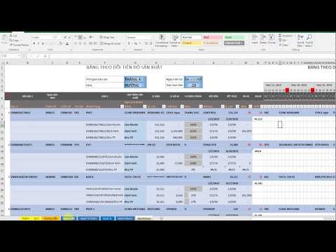 Lập kế hoạch cho công việc bằng ứng dụng Ganttchart trong Excel
