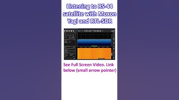 Listening to RS-44 satellite with Moxon Yagi and RTL-SDR