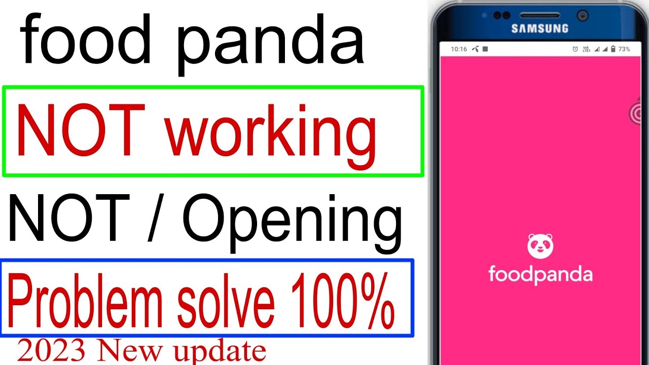 Fix Foodpanda App not opening problem solution Foodpanda app not