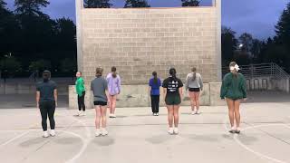 Halftime dance: back view with counts only