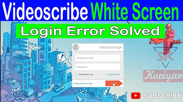 How to FIX Video Scribe Login Error | White Screen Error of Video Scribe [SOLVED] Video scribe