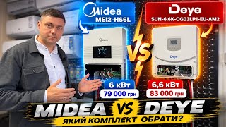 MIDEA or DEYE Comparing backup power kits for 79,000 and 83,000 UAH!