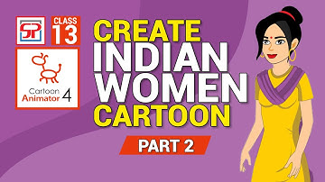 Cartoon Animator 4: Make Indian Women Cartoon | 2D Animation | Hindi Tutorial Part 2