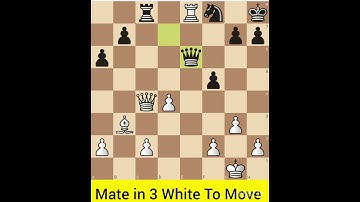 Solved Chess Puzzle-586. Find Checkmate in 3 Moves For White #chess #chesscom #checkmateinthree