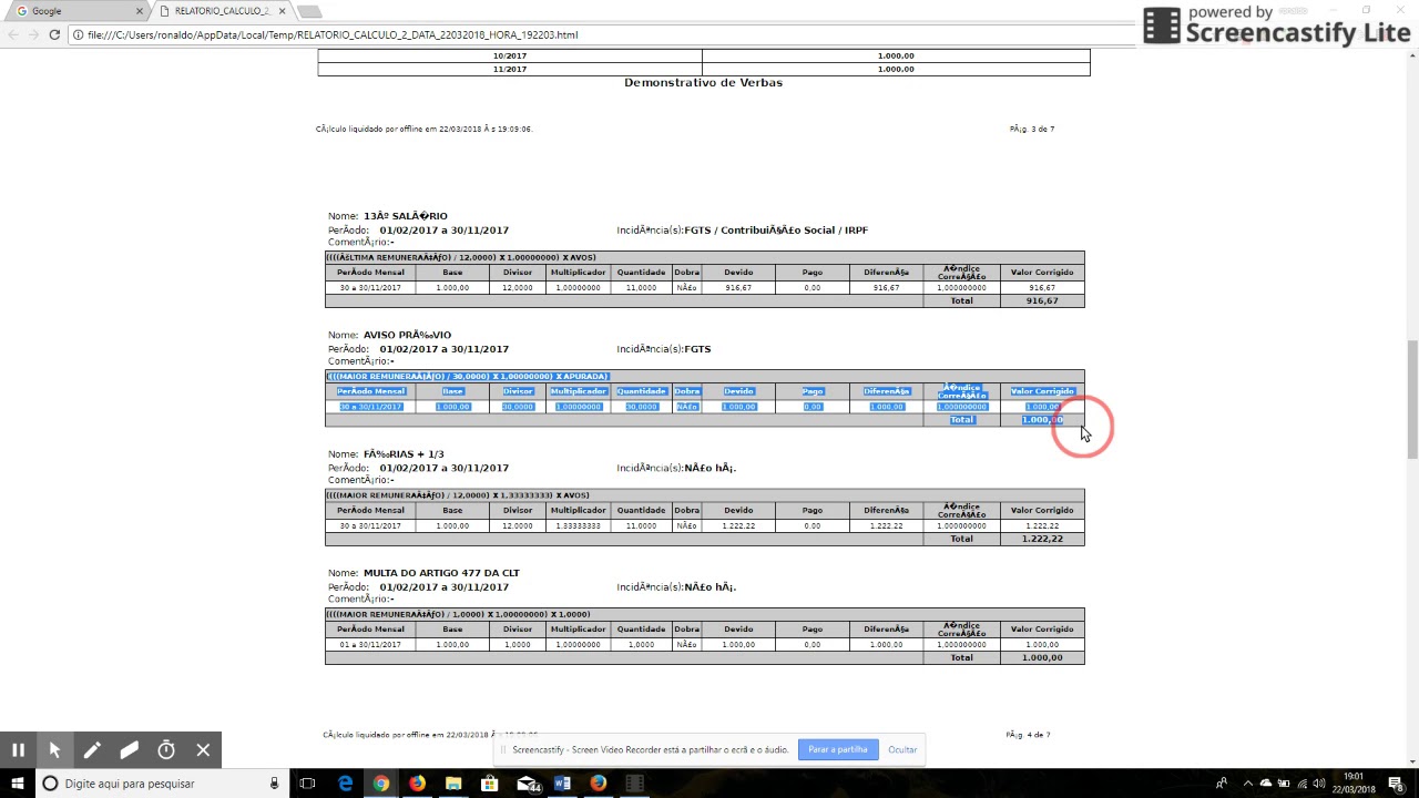Petição inicial com PJe-Calc