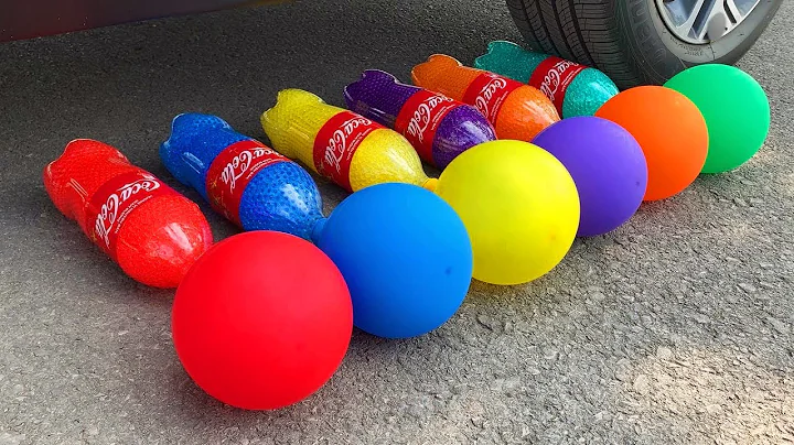 Crushing Experiments! Car vs Crunchy & Soft Things! Coca-Cola, Fanta, Mirinda, Mnt Dew 14