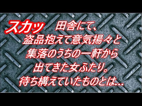 【スカッとする話】"田舎のネットワークは甘くない" 数年前に集落のそばに宅地が整備されて８軒くらい家が建ったその内の一軒の嫁と嫁の親盗品抱えて意気揚々と集落のうちの一軒から出てきた瞬間、