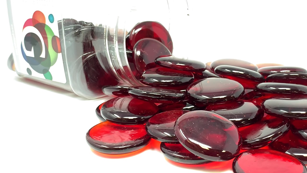 Gemnique Large Glass Gems - Red (48 oz.)