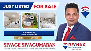 70 Halfmoon Sq, Toronto ON M1C 3V3, Listed By Sivage Sivagumaran Walking Distance to UTSC
