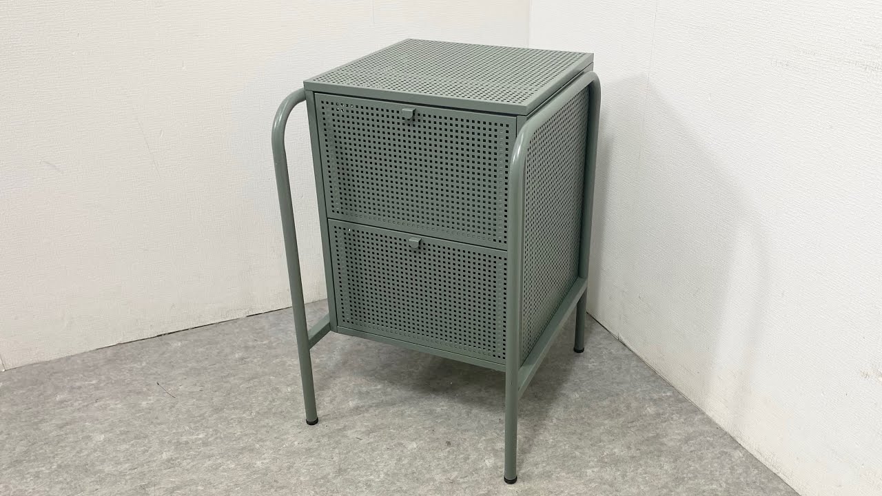 ○ IKEA イケア 廃盤 NIKKEBYニケッビー スチールチェスト