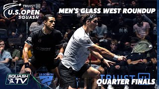 Squash: U.S. Open 2021 - Men's Glass West Roundup - Quarter Finals