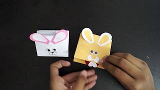 How To Make A Paper Bunny Hand Puppet || Easter Craft For Kids