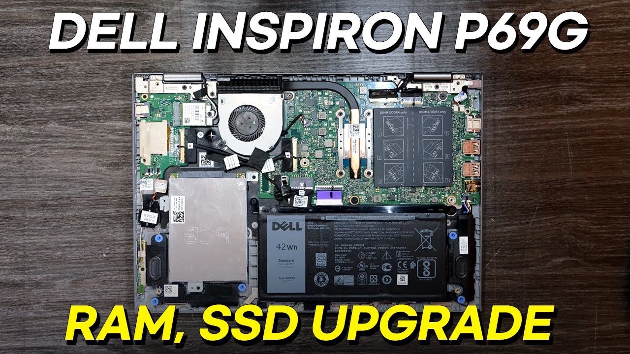 Dell Inspiron P69G - How to upgrade RAM, SSD, Battery