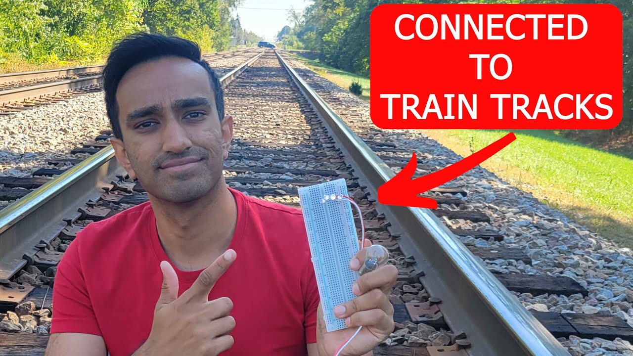 Using Train Tracks to Power a Light