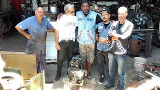 Entrega Do Motor Ao Nosso Irmão Jorjão Midnight , Na Oficina Do Irmão Chevy Chopper Em Volta Redonda