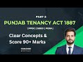 Punjab Tenancy Act 1887 | Part 3 | PPSC, PERA &amp; SDEO, EO, IO, Law Lecture