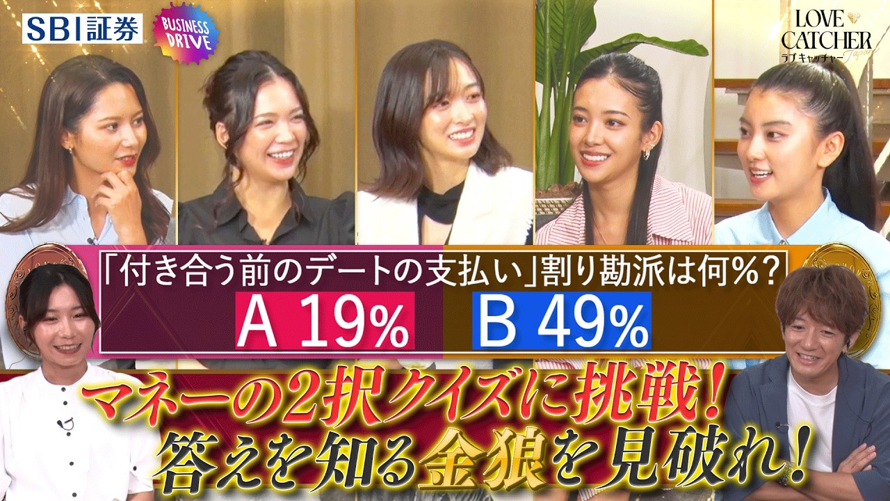 ABEMA】デートの割り勘派 脅威の◯◯%！マネーの2択クイズに挑戦！答え