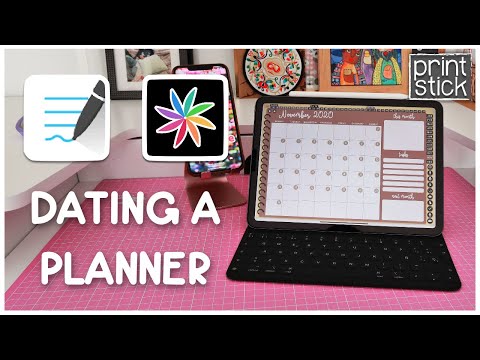 How to Date an UNDATED DIGITAL PLANNER w Stickers in GoodNotes others Split Screen