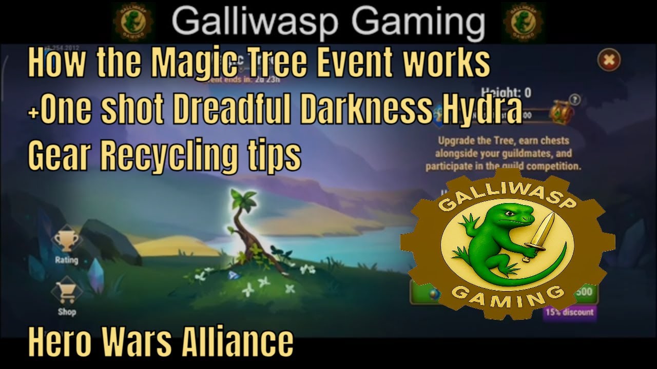 Magic Tree Event Explained + One-Shot Dark Dreadful Hydra & Gear Recycling Tips - Hero Wars Alliance