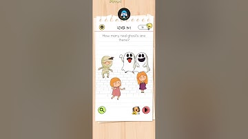 Brain Test All Star Level 141 Walkthrough Solution | How Many Real Ghosts Are There ?|