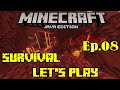 Minecraft Survival Java Edition Lets Play Series EP. 08 - Exploring The Nether