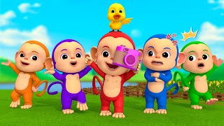 Five Little Monkeys Jumping on the Bed | Bum Bum Kids Nursery Rhymes & Kids Songs