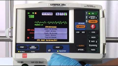 LIFEPAK 20/20e Defibrillator/Monitor Manual Mode