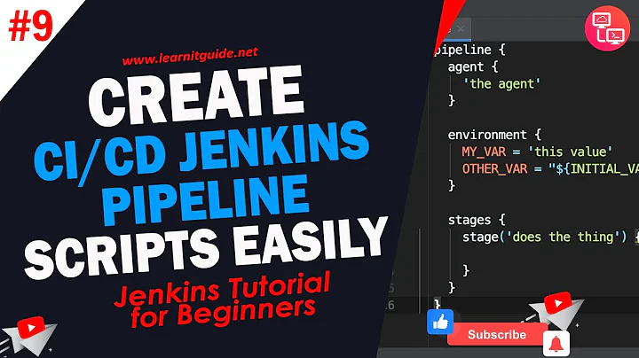 Jenkins #9 | Create CI/CD Pipeline Scripts | Write Jenkinsfile Easily | Jenkins Pipeline Tutorial