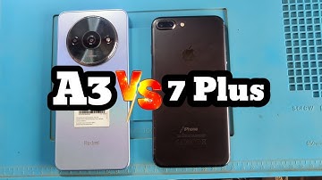 redmi A3 vs iPhone 7 plus SPEED TEST