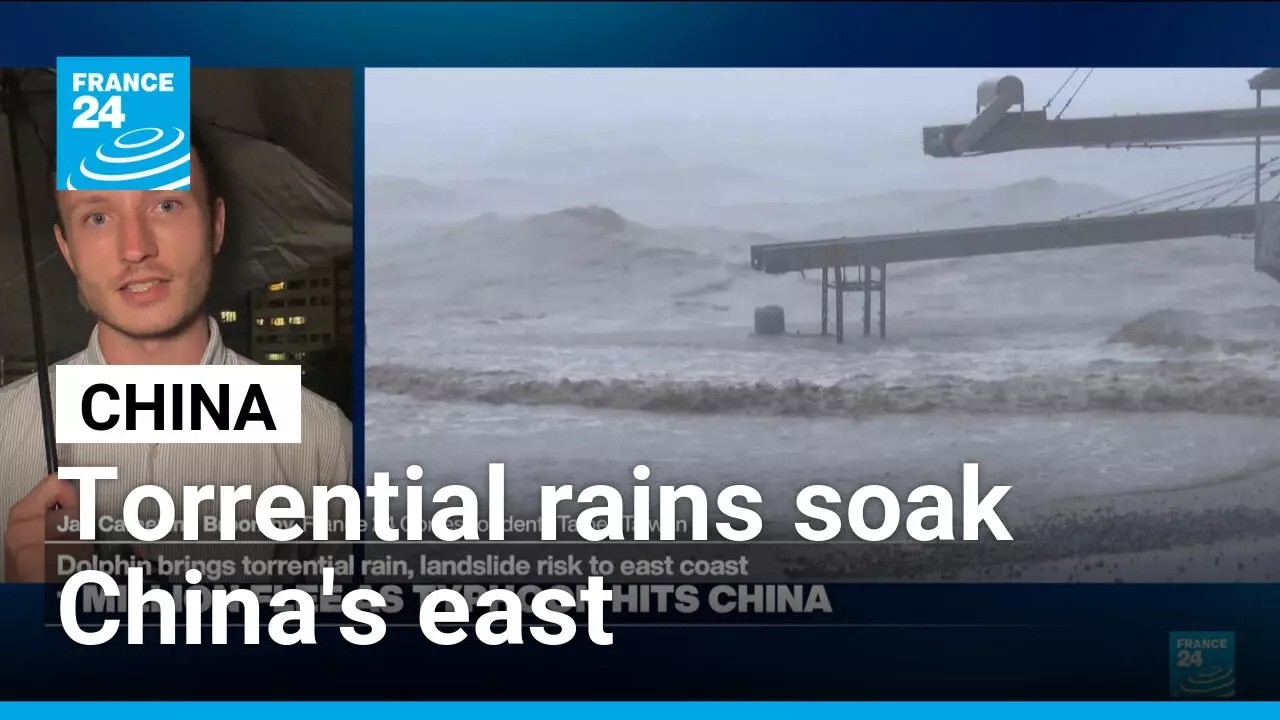 Typhoon Dolphin, "the biggest storm China has seen this year" • FRANCE 24 English