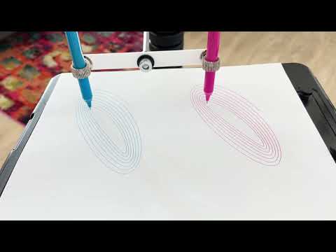 Dual-Pen Harmonograph Prototype: A New Dimension In Kinetic Art | RD1Studio.com