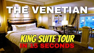 Luxury King Suite Venetian Resort Las Vegas- Room Tour Pool/Strip View Sunken Living Room