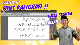 Free! Download Font Arab & Font Kaligrafi Arab untuk Semua Kebutuhan | Microsoft Office | Windows 10