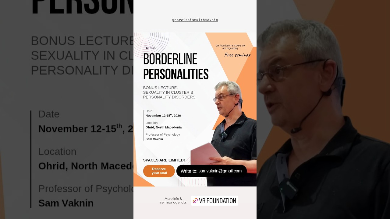 Thumbnail for Don't MISS! Reserve Your SEAT NOW! Borderline Personality Disorder (BPD) Seminar (+83 Conferences!)