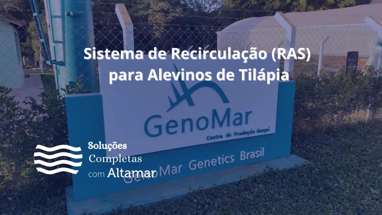 Projeto RAS para Alevinos de Tilápia - Genomar Guapé | Altamar Sistemas Aquáticos