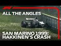 Hakkinen Smashes Out Of The Lead: All the Angles | 1999 San Marino Grand Prix