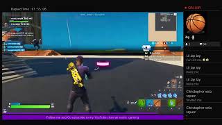 Fortnite live stream) right now ...