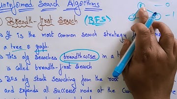 BFS search algorithm | Uninformed | AI | Artificial intelligence | Lec-12 | Bhanu Priya