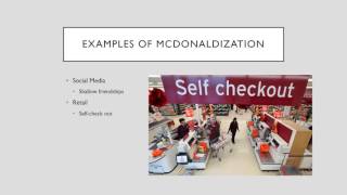 McDonaldization of Society