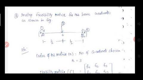 Flexibility matrix - Example 2 - part 1